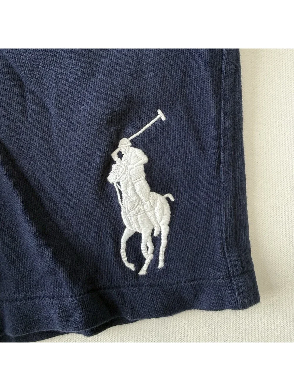 Polo Ralph Lauren Boys Big Pony Shorts Navy Blue Size M 10-12 Drawstring